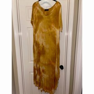 Rae Mode plus size tie-dyed maxi dress